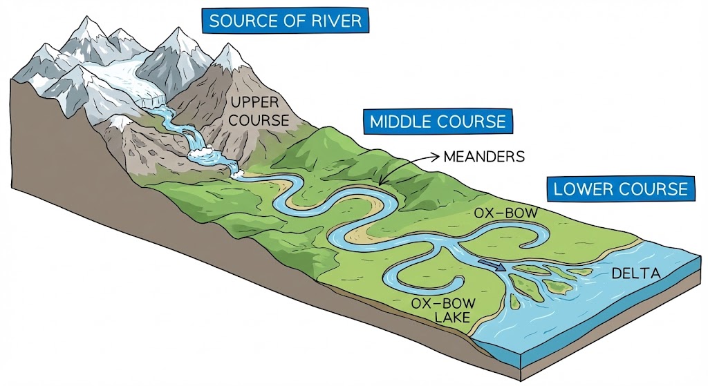 Course of a River
